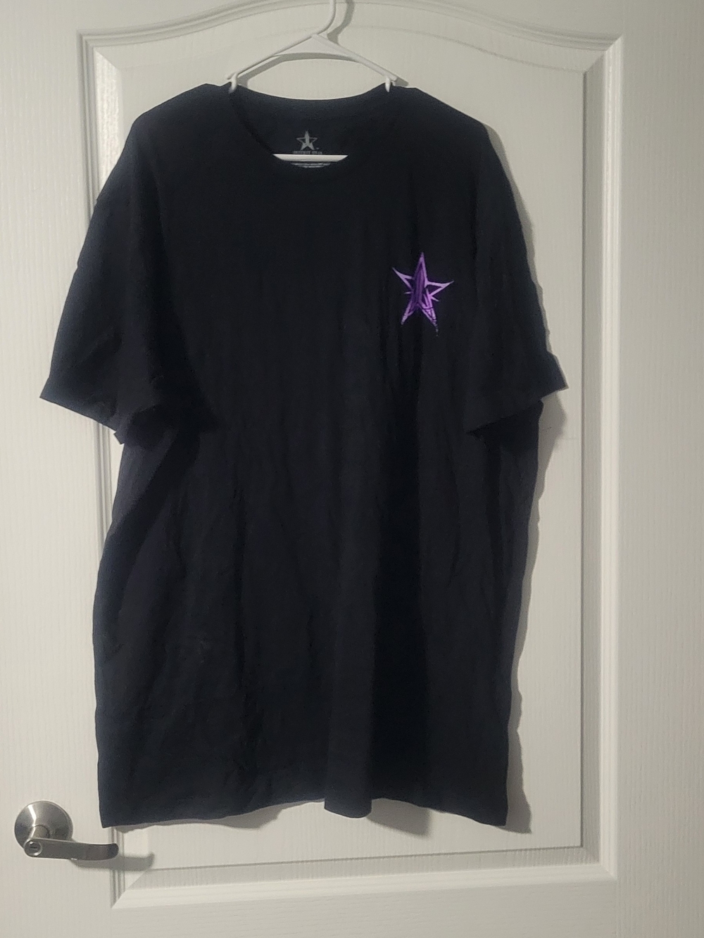 Jeffree Star Black Tee with Purple Star Graphic